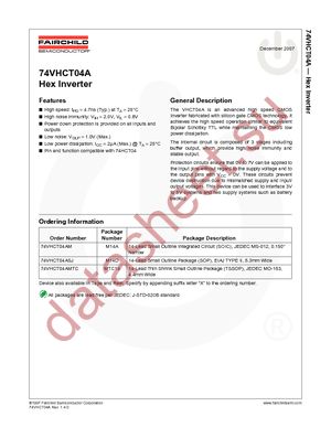 74VHCT04AM datasheet  